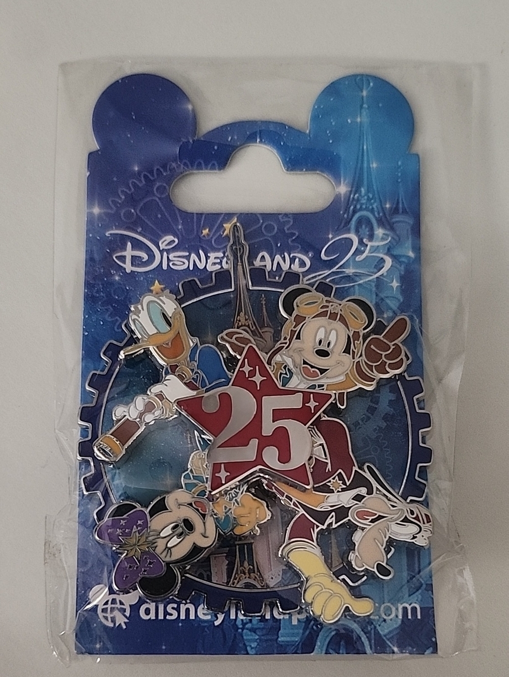 Disneyland 25th Anniversary Character Pin - Mickey & Friends